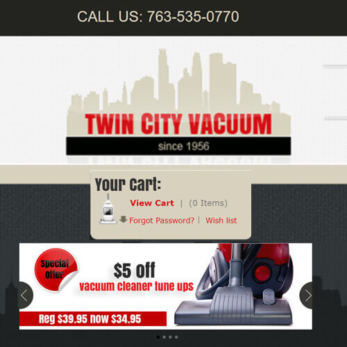 Twin City Vacuum X-Cart Design