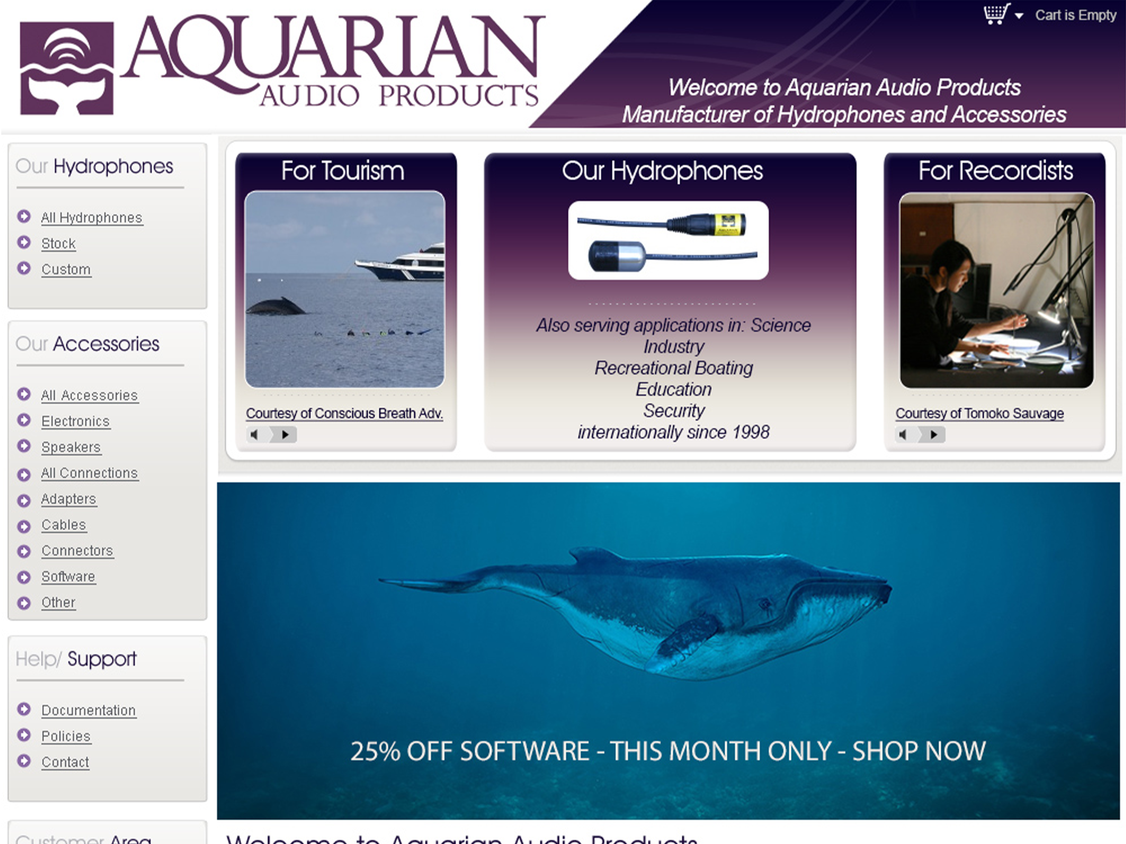 aquarianaudiothumb portfolio work tasnos